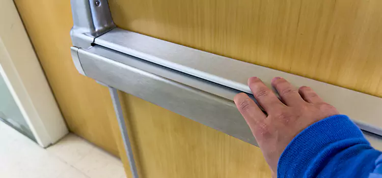 Installing a Push Bar on a Door Bixby